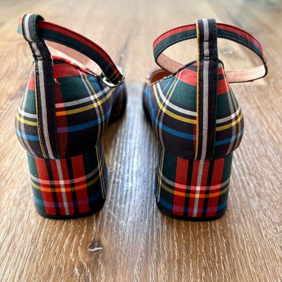 J. Crew Women's Stewart Tartan Plaid Fabric Pumps - Picture 3 of 8